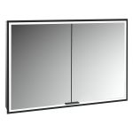 Kronenbach Cube 2.0 szafka 100x17x70 cm z lustrem wpuszczana czarny mat KB100226MB