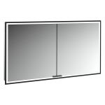 Kronenbach Cube 2.0 szafka 120x17x70 cm z lustrem wpuszczana czarny mat KB100227MB