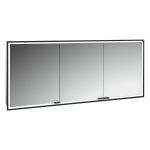 Kronenbach Cube 2.0 szafka 160x17x70 cm z lustrem wpuszczana czarny mat KB100230MB