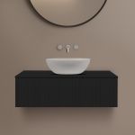 Ksuro 02 blat naszafkowy Slim 100 cm czarny mat 53004030