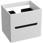 LaVita Kansas szafka 60 cm podumywalkowa wisząca biały połysk/czarny