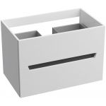 LaVita Kansas szafka 80 cm podumywalkowa wisząca biały połysk/czarny