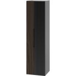 Megstyl Avella szafka 34,5x31,8x130 cm boczna wisząca czarna-orzech 2425