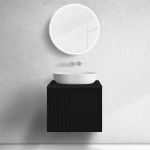 Oltens Lun szafka podumywalkowa 60 cm czarny mat 60027300