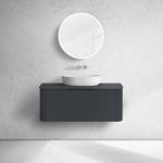 Oltens Hamnes szafka podumywalkowa 100 cm czarny mat 60024300