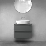 Oltens Vernal szafka 60 cm podumywalkowa wisząca grafit mat 60000400