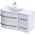 Oristo Opal szafka 90 cm podumywalkowa wisząca lewa biały połysk OR30-SD4S-90-1-L