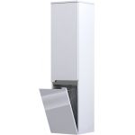 Oristo Silver szafka 35 cm wisząca boczna z koszem lewa biały połysk OR33-SB2D-35-1-KKL