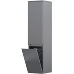 Oristo Silver szafka 35 cm wisząca boczna z koszem lewa szary mat OR33-SB2D-35-4-KKL