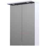 Oristo Silver szafka 50 cm wisząca górna z lustrem biały połysk OR33-SGL2D-50-1