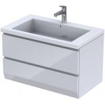 Oristo Brylant szafka 85 cm podumywalkowa wisząca biały/połysk OR36-SD2S-85-1