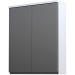 Oristo Brylant szafka 60 cm wisząca górna grafit/biały połysk OR36-SG2D-60-5