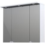 Oristo Brylant szafka 85 cm wisząca górna z lustrem biały połysk OR36-SGL3D-85-1