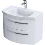 Oristo Flow szafka 80 cm podumywalkowa wisząca biały połysk OR38-SD2S-80-1