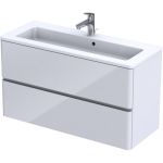 Oristo Anna szafka 100 cm podumywalkowa wisząca biały połysk OR40-SD2S-100-1