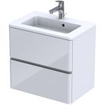 Oristo Anna szafka 60 cm podumywalkowa wisząca biały połysk OR40-SD2S-60-1