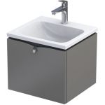 Oristo Siena szafka 50 cm podumywalkowa wisząca ciepły szary mat OR45-SD1S-50-12
