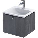 Oristo Siena szafka 50 cm podumywalkowa wisząca dąb czarny OR45-SD1S-50-50