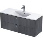 Oristo Siena szafka 120 cm podumywalkowa wisząca dąb czarny OR45-SD2S-120-50