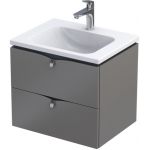 Oristo Siena szafka 60 cm podumywalkowa wisząca ciepły szary mat OR45-SD2S-60-12