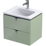 Oristo Siena szafka 60 cm podumywalkowa wisząca polny zielony mat OR45-SD2S-60-46