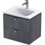 Oristo Siena szafka 60 cm podumywalkowa wisząca dąb czarny OR45-SD2S-60-50