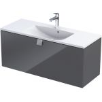 Oristo Bold szafka 120 cm podumywalkowa wisząca grafit połysk OR46-SD1S-120-5-SW
