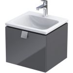 Oristo Bold szafka 50 cm podumywalkowa wisząca grafit połysk OR46-SD1S-50-5