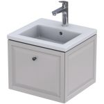 Oristo Montebianco szafka 50 cm podumywalkowa wisząca piaskowy mat OR47-SD1S-50-10
