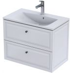 Oristo Montebianco szafka 80 cm podumywalkowa wisząca biały mat OR47-SD2S-80-2