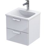 Oristo Base szafka 50 cm podumywalkowa wisząca biały połysk OR48-SD2S-50-1