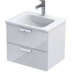 Oristo Base szafka 60 cm podumywalkowa wisząca biały połysk OR48-SD2S-60-1