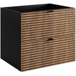 Rodan Loft szafka 60x46x57 cm podumywalkowa wisząca czarna-dąb