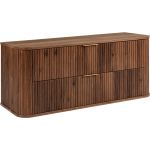 Rodan Elegance szafka z blatem 120,4x41,5x51,7 cm podumywalkowa wisząca dąb orzech