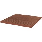 Paradyż Taurus stopnica 30x30 cm prosta brązowy mat