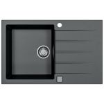 Alveus Cadit 20 zlewozmywak 79x50 cm Granital czarny 1132026