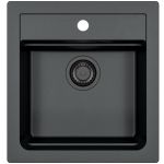 Alveus Atrox zlewozmywak granitowy 50x47 cm czarny 1148161