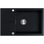 Berg Hobart zlewozmywak granitowy 78x50 cm czarny bazalt BRQ1911AXL
