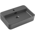 Comad Trust 2 umywalka 55x38 cm prostokątna nablatowa ciemnoszary TRUST 2 MATT DARK GREY ( E-6282 )