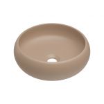 Comad Wiki umywalka 36x36 cm okrągła nablatowa brąz/beż UN-WIKI-MC