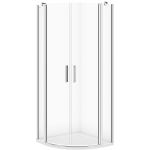 Cersanit Moduo kabina prysznicowa 80x80 cm półokrągła chrom/szkło przezroczyste S162-009