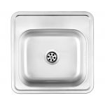 Deante Techno zlewozmywak stalowy 38x38 cm wpuszczany stal satynowa ZMU0100