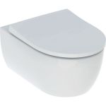 Geberit iCon miska WC wisząca bez kołnierza biały połysk z deską wolnoopadającą 503.233.00.1