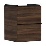 Hansgrohe Xelu Q szafka 48 cm podumywalkowa wisząca ciemny orzech/czarny mat 54022670