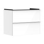 Hansgrohe Xelu Q szafka 78 cm podumywalkowa wisząca biały wysoki połysk/chrom 54027000