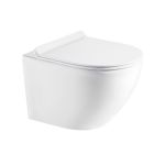 Zestaw Oltens Hamnes miska WC wisząca PureRim z powłoką SmartClean z deską wolnoopadającą Slim 42515000