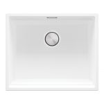 Primagran Praga XXL 60 Level zlewozmywak granitowy 56x47 cm biały MP6KW-X0#P