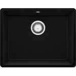 Primagran Wenecja XL 60 Easy zlewozmywak granitowy 56x44 cm czarny O_OW6KC-001