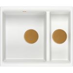 Quadron Logan zlewozmywak GraniteQ 55x46 cm biały HCQL5646U1-C1_U