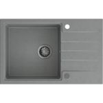 Quadron Peter 111 zlewozmywak 78x50 cm GraniteQ wpuszczany silver stone HCQP7850SZK